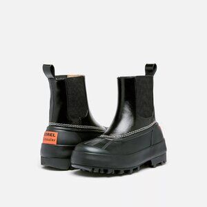 SOREL X PROENZA SCHOULER Leather Rubber Chelsea Booties